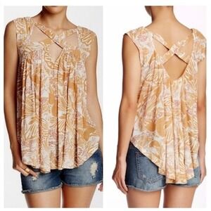 Free People Sugar Cane Crisscross top | Size Large